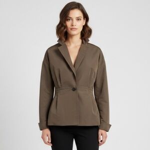 Vintage Lida Baday Brown Peplum Blazer - 8, Canadian designer 🇨🇦